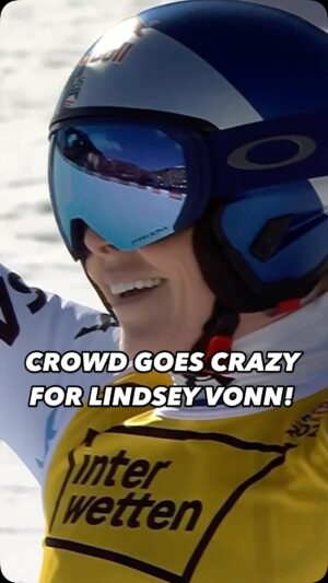 Lindsey Vonn Instagram - The Austrian crowd roars for Lindsey Vonn as she crosses the line in her downhill run at the World Ski Championships! 🙌

#fisalpine #downhill #skiing