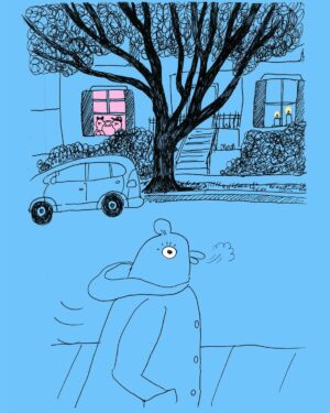 Lisa Hanawalt Instagram - I made a new comic but it’s not formatted for insta at all, so this is just a peek! follow my blog to read the whole thing! 😌