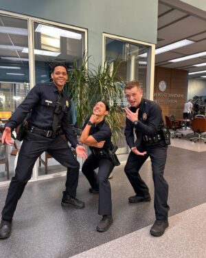 Lisseth Chavez Instagram - Celina is passing the baton to the newest rookies 👋 Say hello to Miles and Seth when #TheRookie's new season premieres in TWO WEEKS - Tuesday, January 7 on ABC! Stream on Hulu.