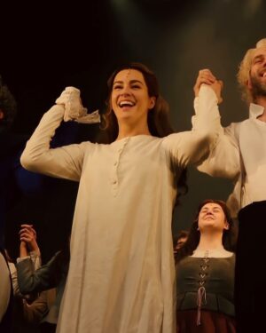 Lucie Jones Instagram - Week 2 of @lesmizofficial … Christmas schedule & extra shows all done. This legendary group have been positive and brilliant every day through it all. What a joy to be with you lovely gang 🇫🇷 (thank you so much for your curtain call photos!)