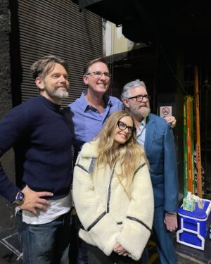 Maggie Lawson Instagram - Thank you #Psych-o’s for helping @omundson and I podcast the s**t out of it at our first live show in LA. And thank you @joelmchale for being one of the greatest humans on planet earth. It was a very special night. We love you Psych-o’s.💚