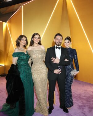 Malak Ahmed Zaher Instagram - The Zaher Fam✨ 

@joyawards 💜
