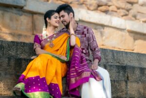 Mansi Joshi Instagram - As time is nearing to our wedding I promise You that my love for you will never change and will be yours forever ♾️ 🧿❤️

Waiting for the videos 🙈

Concept and photography by @lens__crafts 😍

Makeover by @makeoverwithtara_raam 💝

Saree by @kanchi_co_yogalakshmi_silks ☺️

Blouse by @rathamdesignstudio 😘

Hair by @ramya_hair_artistry 😍

#lovegoals #couple #postoftheday #prewedding