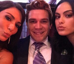 Marisol Nichols Instagram - “Your memories from this day” Look what popped up in my photos 

Season 1 Riverdale, some of these are from us at the Golden Globes after party before we knew if Riverdale was going to be a hit or not. 
Some are just behind the scenes 
We were all just babies having a fun time creating something that turned out to be really special 

Miss these peeps

#fbf
