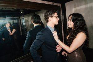 Mary Mouser Instagram - We’re so happy to finally share that we’re engaged. This is such a special moment in our lives, the closing of one chapter and celebrating the continuation of another. We’re so grateful for the love and support, and though we’re partial to having our private moments, we’re excited to share this check-in to our world 🖤