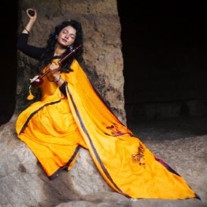 Meera Joshi Instagram - Joganiya Saree made by: @mudita_india
Thank you for delivering the exact print with feel good quality fabric and customizing this 'Jogan Saree' for me....
......
Saree designed by: @durgeshharawadeofficial
.....
Shot by: @rishs.media
......
#jogan
#meera #meerajoshi #mira #mirabai #meerabai #krishna #krishnalove #krishnaquotes #krishnakrishna #harekrishna #harekrishnaharekrishnakrishnakrishnahareharehareramahareramaramaramaharehare #iskon #iskontemple #orangesaree #saree #sareeblousedesigns #sareelove #sareedraping #sareelovers #sareesofinstagram #sareelover #sareecollection #sareefashion #radhekrishna #sari #sareeinspiration #radheshyam #indianwear #sareeposes