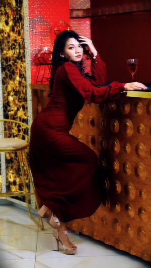 Meera Joshi Instagram - 🍷
....
Outfit: @chitshe.in 
....
Photographer: @sarweshdhuri_photography 
....
Hair: @the_glamm_famm 
.....
Make up: #meerajoshi 
....
Location: @theelitebanquets 
.....
#eyemakeup #eyes #red #reddress #redgown #redcarpetfashion #velvet #velvetdress #marathiactress #actress #model #viralreels #outfitoftheday #ootd #ootdfashion #hairstyles #hairstyle #dress #partywear #partydresses #maroon #priyankachopra #barcounter #wink #heroine #actresses #curvy #curves #meerajoshi