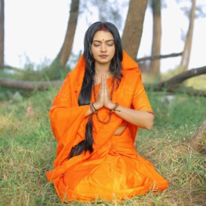 Meera Joshi Instagram - Mahakumbh....
...
Photographer: @weddingsbyneil
....
Make up: @riyapanchal.makeupartist 
....
#mahakumbh #mahakumbh2025 #kumbhmela #sangam #prayagraj #prayagrajcity #prayagrajkumbh #meerajoshi #sanatandharma #sanatan #sanatani #hindu #hinduism #shiv #omnamahshivay #omnamahshivaya #sadhu #sadhvi #orange #ganga #up #uttarpradesh #incredibleindia #kumbh #india