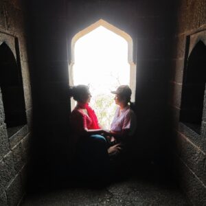Meera Joshi Instagram - "A day well spent at the birthplace of the legendary Chhatrapati Shivaji Maharaj! I'm still reeling from the experience of visiting the cradle of this iconic figure. What made it even more special was seeing my mother, who's above 60 and bravely managing knee problems, trek the fort and Lenyadri caves with so much enthusiasm. Her determination and spirit are truly inspiring! The historic Shivneri Fort, where Raje was born, is a testament to his courage and legacy. Inside the fort, we visited the beautiful temple dedicated to Goddess Shivai Devi, after whom Chatrapati Shivaji Maharaj was named. The temple is a serene spot, surrounded by the majestic hills and valleys of the Sahyadri range. Feeling grateful for this opportunity to connect with history and create memories with my mother. 
....
#ShivajiMaharaj #ShivneriFort #LenyadriCaves #FamilyMemories #HistoryComesAlive #shivaji #shivajimaharaj #shivajimaharajhistory #shivajiraje #shivba #shivajimaharajstatus #raja #raje #shivneri #shivnerifort #killa #meerajoshi #cradle #birthplace #history #king #junnar