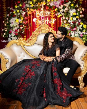 Megha Chakraborty Instagram - “A night of toasts, twirls, and timeless memories! 🍸✨

From soulful conversations to crazy dance moves, our cocktail night was nothing short of magical. Grateful for the love, the laughter, and the people who made it unforgettable! ❤️🥂

Captured by : @focusweddingphotographers 
Sahil’s outfit : @kalpraag @ayushiguptajain 
Megha’s outfit : @neerusindia 
Megha’s jewellery: @omsons_bridal_store 
MUA: @nehaadhvikmahajan 
Hair: @makeupbyamnahaq 

#ShakenNotStirred #SahilMeghaDiaries #OneForTheBooks #Mehil