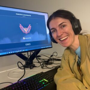 Melanie Bracewell Instagram - LAST NIGHT I HIT GRANDMASTER IN TFT. Those who know me, know that comedy is a side hustle and my true passion is playing video games. I’m ready to be signed by any esports organisation. I couldn’t do it without my supporters. Mainly Charles who sits under my desk while I play and wraps himself up like a burrito.