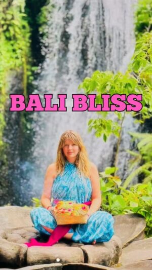 Melinda Hill Instagram - What adventures/experiences would you love to have in Bali? 👇 👇 This is my mini movie of my wonderful, life-changing time in Bali @blisssanctuaryforwomen—when you go tell them I sent u 💕

Adventure breakdown:
🩵 Bliss Sanctuary for Women in Canggu @blisssanctuaryforwomen 
🩵 Bali Swing @bali.swing 
🩵 Beji Griya Waterfall @griya_bejiwaterfall 
🩵 La Brisa Sunday Market
🩵 Tanah Lot Temple @tanahlottemple 
🩵 Pantai Sanur Beach sunrise 
🩵 Finn’s Beach Club
🩵 Nusa Dua beach
🩵 unlimited yoga @ Bliss and around town top picks: Bliss yin and chakra balancing   Yoga Barn Kundalini, breath work, Meet Ur Future Self & Friday night/Sunday morning ecstatic dance celebrations w/ a dj @theyogabarn 
.
.
.
.
.
.
#vacation #getaway #goddess #followyourbliss #eatpraylove #goddessvibes
#bali #bliss #adventure #adventuretime #mytravelgram