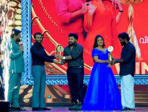 Mersheena Neenu Instagram - Most Popular couple 🧿💙❤️🥰

Thankyou so much everyone for all the love for Vishalini .blessed to have your acceptance as Vishnu shalini 🧿💙 

@prabhinpbn we won 🧿💙 we won bcz of people love towards us 🧿❤️ more proud than anything❤️✨

@zeekeralam ❤️