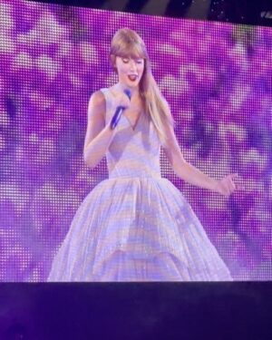 Mica Burton Instagram - I can’t believe after 2 years, tonight is the last night of the Eras Tour. I am not being hyperbolic when I say that the only bright spot of my almost a year of recovering from my broken leg was attending the Eras Tour in August of 2023. It was the only event I didn’t cancel during my bed rest; I said the only thing that would keep me from seeing Taylor live was a goddamn coma so I spent a week straight hand bedazzling my medical boot, navigated SoFi stadium on a knee scooter with the help of an incredible friend, and (with the help of crazy pain killers) had one of the most memorable nights of my life. Taylor is the reason I got through the darkest period of my life, the reason I realized I deserved better in my relationship where I felt like I was nothing, and the reason why I have “long story short, I survived” tattooed on my arm to remind me to keep fighting. 

Thank you, Taylor, for giving us two years of your life for this tour and your loving Swifties. You mean a lot to us. 🫶🏽