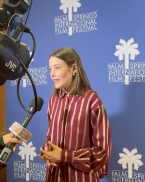 Mireia Oriol Instagram - un sueño poder presentar I’m Nevenka en el Palm Springs International Festival🖤 

thank you so much Hebe and all the festival team and the audience, it’s been really amazing 

@psfilmfest 
#PSIFF25