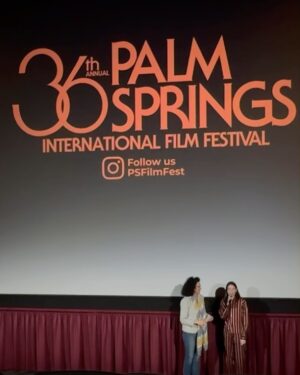 Mireia Oriol Instagram - un sueño poder presentar I’m Nevenka en el Palm Springs International Festival🖤 

thank you so much Hebe and all the festival team and the audience, it’s been really amazing 

@psfilmfest 
#PSIFF25