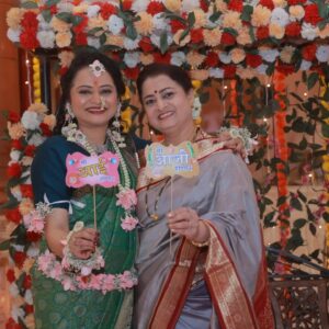 Monika Dabade Instagram - ठरलं तर मग मालिकेच्या सेटवर अस्मिता म्हणजेच अभिनेत्री मोनिका दबडेचे पार पडले डोहाळे जेवण 🥰🥰
पाहा सुंदर फोटो...
@mostly_monika 
@mild_and_classic 

#tharltarmag #monikadabade #asmita #dohale #dohalejevan #congratulations #atozmarathi