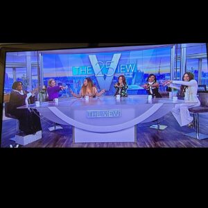 Nadine Velazquez Instagram - Watch me with the QUEENS on @theviewabc (now). Tune in! We teach @whoopigoldberg & @sarahaines our QUEENS handshake.