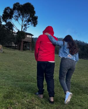 Nakshatra Murthy Instagram - Love is .. giving the last slice of pizza 🍕 when u don’t want to 😝
And yeah … I gave that slice to u @vijayviruz 🦥❤️
Love you so much Marito 
.
Happy Valentine’s Day 💘