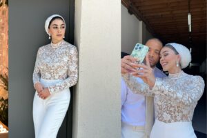 Natacha Karam Instagram - I got (fake) married on tv and it was as fun as it looks! What a magical day this was @jstewiii . I’ll remember this day forever 🥰Cleo even made it into @911lonestar after five years of being there every day- she’s immortalised 😍. Hope you enjoyed the episode , thank you for all your support.. can’t believe there’s only two episodes left😭😭 For someone who really hates goodbyes.. this was an interesting career choice 😅 sending love to you all ✨✨❤️