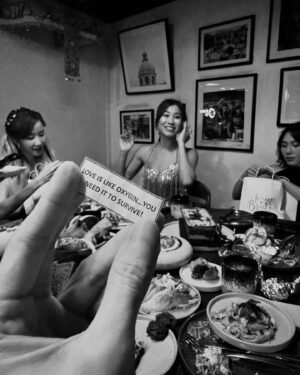 Natalia Ng Instagram - This one’s for life 🫶🏻 Truly a hens party to remember; especially when one has to pump & dump my 3 month old’s food source for 4 days straight 🤣 Just over 3litres of breastmilk as a measure of my love for our stunningly fabulous bride-to-be @leeyvonez 👰🏻‍♀️

Looking back at our friendship, we knew each other for probably half our lives now but I love how we grew circumstantially close over the years, solidifying our friendship even more through Covid. 

It was then that I had the real pleasure of knowing what an awesome (and unabashed) human being you are. As mentioned, witnessing your unique bond with each of your jimuis truly is a testament to your stellar character.

In our competitive industry, it’s not always easy to find close friends that can respect one another, give genuine support & keep it super real with each other and it’s so refreshing to have found this rare kinship with you. 

I love that despite our hectic & very misaligned life schedules, we somehow found the time to squeeze into each other’s lives keeping tabs on what’s going on. 

I especially love that we can somehow enjoy each other’s company in all sorts of situations, from our ad hoc and impressionable travels together, to a lot of (unique) late night activities—

And to now— a very impactful life event. It is with great love that I send you off most fittingly with a cheong hei captioned post— one I think you can appreciate because you are the biggest (hottest) Aunty I know.

May you enjoy marriage, motherhood, love, life & everything in between because you deserve it all and more 🥹 So happy you found that life long adventure you’ve been seeking for all this time, you adrenaline junkie! Love you @leeyvonnez 🫶🏻

PS, not even 100 carousel photo allowance could properly encapsulate this epic hens getaway (1000  and counting in our shared album 😅)