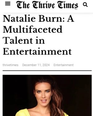 Natalie Burn Instagram - From her roots as a classically trained ballerina in Kyiv to making her mark in Hollywood, Natalie Burn exemplifies resilience and versatility. As an actress, producer, and screenwriter, she has captivated audiences with roles in films like The Expendables 3 and The Last Redemption, while also championing women’s empowerment in the industry.

In our latest feature, we highlight Natalie’s incredible journey, her passion for storytelling, and her upcoming projects, including The Movers and Eyes in the Trees. Discover how she continues to push boundaries and inspire audiences worldwide. 

Checkout the full article on:
https://thrivetimes.us/natalie-burn-a-multifaceted-talent-in-entertainment/

#NatalieBurn  #ThriveTimes #WomenInFilm #HollywoodSpotlight #Empowerment #Storytelling #Entertainment"