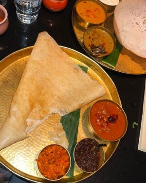 Neeha Riyaz Instagram - “I had a fine dining experience at  @hopperslondon. A must-have Sri Lankan 🇱🇰South Asian food. I must say it was the best food I’ve had so far. I tried their tasting menu with both non-veg and veg options.”

#london #foodporn #contentcreator #foodreview #uk #hopperslondon #ukfood #londonfoodblogger #foodexplorer #explore