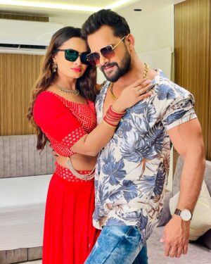 Neelam Giri Instagram - Coming soon with 🔥Songs @khesari_yadav Sir 
@gmjbhojpuri