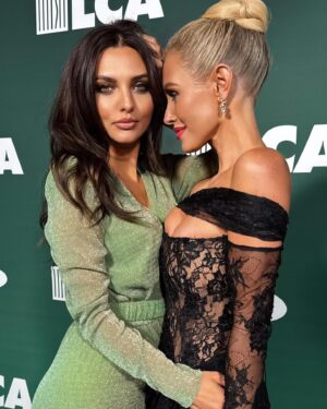 Nicky Whelan Instagram - Last night, we celebrated the 40th anniversary of Last Chance for Animals, led by the fearless Chris DeRose, who has dedicated his life to protecting animals. He and his team, after 30 years of relentless effort, achieved a monumental victory by shutting down the dog meat trade in South Korea. This was a momentous occasion, recognizing their unwavering commitment to a cause that seemed insurmountable for decades.

Animals do not have a voice, and it is our responsibility as humans to lead them into a safer future. At this stage of our evolution, there are no excuses. If you ever find yourself feeling lost or without purpose, consider turning to your local animal shelter. A small donation, volunteering your time, or simply learning about organizations like Last Chance for Animals can have a profound impact. These remarkable communities are saving animals lives around the world.  #stlylist @biancaarose_  #dress @madoh.official  #jewelry @sinai.au  #shoes @shoe_connection  #hairstylist @nazaninhairandmakeup