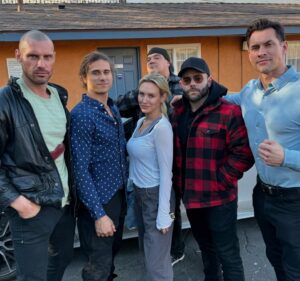 Nicky Whelan Instagram - New year … new movie … I have been surrounded by a really incredible group of people this past month. I am always so grateful to make movies for a living. Thank you to every champion stunt man who was a part of this film. All of you took such great care of me. You were all absolute gentleman and allowed me to look very cool 🥹 our legend actors @timvmurphy @thechriscleveland @lasardo.robert @tilschweiger @rampagejackson @the_new_gigandet 😎 Director @jaredcohn1 🎬trainer @markhammercastagnini 👊🏼Glam @andreajbarr_hair @caycijean 🥰#moviemaking more to come ❤️👌🏼