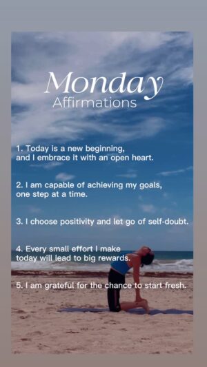 Nicole Stuart Instagram - ✨ Happy Monday, everyone! ✨ Today is a new beginning, and I embrace it with an open heart. 💖 In my video, you’ll see me practicing the heart-opening Camel Pose, reminding myself to stay open and positive. 🌈

Here are my affirmations for the week:
1️⃣ I am capable of achieving my goals.
2️⃣ I choose positivity and release self-doubt.
3️⃣ Every step I take leads to big rewards.
4️⃣ I’m grateful for a fresh start at the beginning of the week.

Let’s make this week amazing! 💪✨

#MondayMotivation #Affirmations #HeartOpening #CamelPose #YogaJourney #PositiveVibes #NewBeginnings #Gratitude #Mindfulness #SelfLove #WellnessJourney #YogaCommunity #Inspiration #BelieveInYourself #EmbraceTheJourney