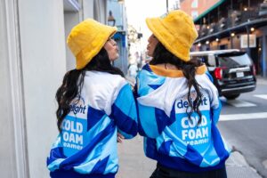Nikki Garcia Instagram - #ad We’re not just here for the game, we’re here for the party. We’re excited to bring extra foamy flavor to NOLA this weekend with @indelight Cold Foam Creamer-inspired drip. #creamernation #coldfoam