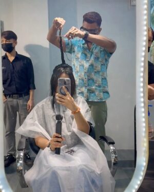 Nimmy Arun Gopan Instagram - New hair, new vibe! 🥰

Thanks to @kingsily_ksl for this new and fresh look.
