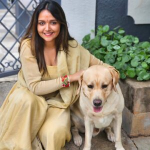 Nisha Ravikrishnan Instagram - My heart on four legs turns another year older today !🐾🤍 happy birthday my little love !!🐾👑 
#myfurbulousking #forevermybaby #bunny🐾

#nimmanisharkn
