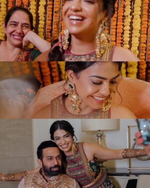 Nishtha Gandhi Instagram - Mehendi moodboard: Prints, hues of green, laughter in every frame, tears in some and a cute furry friend stealing the show. Just some of the images that made my mehendi how it was ♥️
Photos: @weddingrams 
Bride’s outfit: @kalista.official 
MUA: @sanyaamanocha 
Mehendi: @lalitbridalmehandiartist 
Jooti: @5_elementsbyradhikagupta 
.
.
.
#mehandi #mehendioutfit #shaadikaseason #punjabiwedding #weddingrituals 
#vintageaesthetic #indianweddinglook
