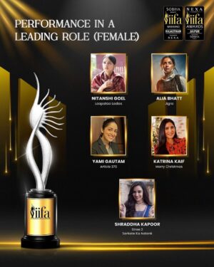 Nitanshi Goel Instagram - Phool’s journey has been filled with love, strength, and now-an IIFA nomination!! 🌟✨🌸
Our #LaapataaLadies shining with 9 Big Nominations for @iifa including 
Best Performance in a Leading Role (female)🙏🏻
my heart is full of gratitude 🫶🏻