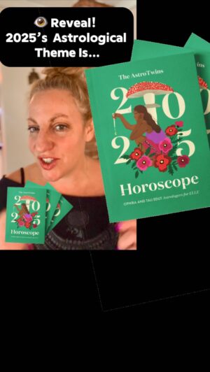 Ophira Edut Instagram - 🥁🥁2025 will be a year unlike any we’ve had in a long time. 🍄 And yes, change is in the air. Find out what we chose as the theme for our 2025 Horoscope guide, now on sale! 📿
☄️Grab yours at the link in bio and make sure you get it in time for the holidays! 
planner! 
✨ Big book: all signs
✨ Zodiac Planners for each sign
✨Paperback & Digital
✨Bundle & save! 🎁
💋Thank you @bodiljane for another incredible cover. We’ll share more about the symbolism in an upcoming post 💗

#astrologygifts #astrology #astrotwins #2025 #2025planner
