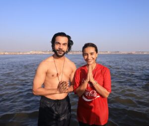 Patralekha Instagram - Wonderful to welcome dear and renowned Bollywood actor Rajkummar Rao @rajkummar_rao and his wife and actress Patralekhaa @patralekhaa, and divine yogini Ira Trivedi @iratrivedi to Parmarth Niketan Mahakumbh Campsite @parmarthniketan with sacred blessings by HH Pujya Swami Chidanand Saraswatiji @pujyaswamiji as well as special sangam snaan with Pujya Sadhvi Bhagawati Saraswatiji @sadhviji. 
.
.
.
#mahakumbh #mahakumbh2025 #parmarthniketan #pujyaswamiji #sadhviji #rajkummarrao #patrelekha #iratrivedi