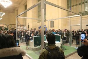 Patricia Arquette Instagram - #severance @appletv #grandcentral #GlassCube