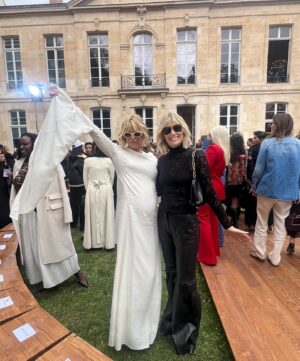 Patti Hansen Instagram - Special weekend with my daughter @officialalexandrarichards for @gabrielahearst first show in Paris! Thank you for making me feel so glamorous. 

Hair: @owengould 
M/U: @tobimakeup 
Styling: @alikornhauser
Special thanks to my assistant and friend @kyletorrence