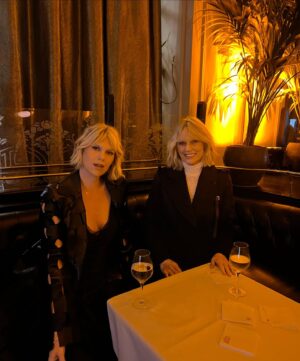 Patti Hansen Instagram - Special weekend with my daughter @officialalexandrarichards for @gabrielahearst first show in Paris! Thank you for making me feel so glamorous. 

Hair: @owengould 
M/U: @tobimakeup 
Styling: @alikornhauser
Special thanks to my assistant and friend @kyletorrence