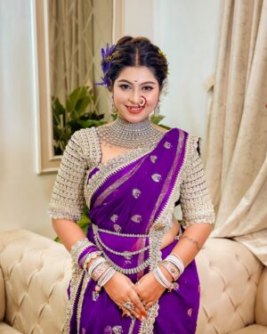 Payal Pati Instagram - अप्सरा💜👀

Look - @makeup_by_saylipatil 
Outfit- @sukhii_official_ 
Click- @drushtita.patil 
Edit - @_tanmay_vaity_official_