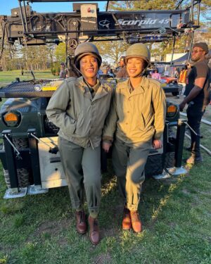Pepi Sonuga Instagram - Bringing The Six Triple Eight to life has been the most meaningful chapter of my journey so far. This is more than a film, it’s a love letter to the women who shaped history with their courage and sacrifice, and a tribute to their enduring legacy.

Every moment on set reminded me of the responsibility we carried to honor their story. I hope you see our dedication in every frame and feel the love and reverence poured into this film.

Now streaming on Netflix 🫡❤️‍🔥