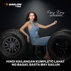 Pipay Kipay Instagram - Gulong palang, kumpleto ka na. 🛞👋🤙
- @pipaykipayy 

With its high-quality and innovation-led tires, masasabi namin na ang Sailun ang magkukumpleto nang smooth driving experiences niyo. We have hubs around the world, over 20 years of experience and AI and smart innovations to make sure every tire we provide are safe and efficient. Kaya kahit wala ka pang kotse, ang gulong advance na advance na. 

Sa Sailun Tire, mas advance ka. May gulong ka na kahit wala ka pang kotse. 🙌

#Sailun #Number1
