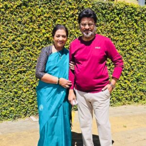 Poornima Bhagyaraj Instagram - Feels like yesterday. We have managed to cross 41 glorious years. Thank you for coming into my life and bringing me into yours. Love you♥️♥️♥️😘😘😘🤗🤗🤗 @ungalkbhagyaraj @shanthnu @sharanyabhagyaraj @kikivijay11