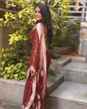 Poornima Ravi Instagram - Saree from @elegant_fashion_way