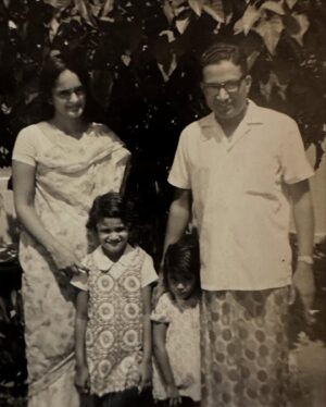 Pramila Jayapal Instagram - One week ago, my sister and I immersed my father’s ashes in the Cauvery River in India. He was 93 and passed away peacefully. Clearing out his stuff, I am reminded of who he was. He and my mother loved parties, dancing & entertaining. He loved singing & would often call us and sing Stevie Wonder’s “I just called to say I love you.” He was super competitive, played endless games of Phase 10 and hated to lose—even to the kids! He was a perfectionist, demanding order in everything, even folding laundry before he put it in the wash. He couldn’t throw anything away, so his closets were full of empty little boxes, airline freebies, even broken suitcases. He got sustenance from daily 60-90 minute walks, rain or shine, at a pace that had us running to keep up. He was loyal & would help anyone in need. He possessed a genius math/engineering mind, scoring at the top of the all-India exams, setting ambitious goals and meeting them. When he and my mom moved to Indonesia in 1969, they charted new territory in an unknown place. He travelled for work & then more with mom following her passions. He supported my mother’s many careers as teacher, author and counselor. He believed completely in education, and that his daughters could achieve anything with it. Unlike many of his era who wanted to have sons, he always wanted daughters. He sent us away to college in America at 16 when he had nothing in the bank, because he wanted us to have all the opportunities available. I don’t think there was much thought to how we would never live on the same continent as them again. As we all came to realize, children being far away as their parents age is but one of the prices of migration. It wasn’t all perfect—like everyone, he had flaws & we had our rough patches. But as I sift through all the memories, I see how much of him is also in me and I am grateful. As we put his ashes in the beautiful rushing river, sky above as blue and clear as could be, trees swaying, it was the perfect place & moment to send him on his final journey. While the hole in my heart is there, it is now growing the flowers of memory & gratitude for all he was. Om Shanti, dearest Papa. May your soul attain moksha. ❤️