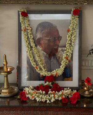 Pramila Jayapal Instagram - One week ago, my sister and I immersed my father’s ashes in the Cauvery River in India. He was 93 and passed away peacefully. Clearing out his stuff, I am reminded of who he was. He and my mother loved parties, dancing & entertaining. He loved singing & would often call us and sing Stevie Wonder’s “I just called to say I love you.” He was super competitive, played endless games of Phase 10 and hated to lose—even to the kids! He was a perfectionist, demanding order in everything, even folding laundry before he put it in the wash. He couldn’t throw anything away, so his closets were full of empty little boxes, airline freebies, even broken suitcases. He got sustenance from daily 60-90 minute walks, rain or shine, at a pace that had us running to keep up. He was loyal & would help anyone in need. He possessed a genius math/engineering mind, scoring at the top of the all-India exams, setting ambitious goals and meeting them. When he and my mom moved to Indonesia in 1969, they charted new territory in an unknown place. He travelled for work & then more with mom following her passions. He supported my mother’s many careers as teacher, author and counselor. He believed completely in education, and that his daughters could achieve anything with it. Unlike many of his era who wanted to have sons, he always wanted daughters. He sent us away to college in America at 16 when he had nothing in the bank, because he wanted us to have all the opportunities available. I don’t think there was much thought to how we would never live on the same continent as them again. As we all came to realize, children being far away as their parents age is but one of the prices of migration. It wasn’t all perfect—like everyone, he had flaws & we had our rough patches. But as I sift through all the memories, I see how much of him is also in me and I am grateful. As we put his ashes in the beautiful rushing river, sky above as blue and clear as could be, trees swaying, it was the perfect place & moment to send him on his final journey. While the hole in my heart is there, it is now growing the flowers of memory & gratitude for all he was. Om Shanti, dearest Papa. May your soul attain moksha. ❤️