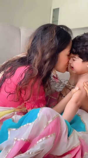 Priyanka Kandwal Instagram - When kanha comes by his own ❤️😊
