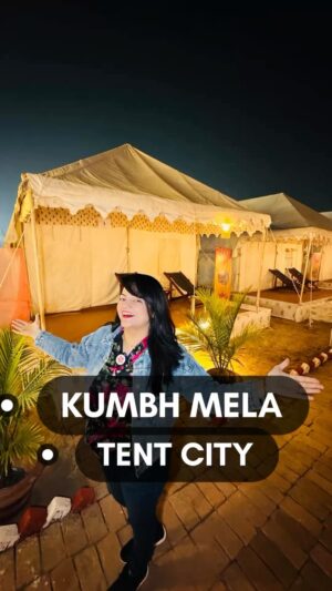 Priyanka Tiwari Instagram - Maha Kumbh Mela 2025 Tent City Review 
.
#mahakumbh2025 #tentcity #reelitfeelit #prayagraj @uttarpradeshtourism #review